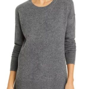 Aqua Gray Cashmere Sweater XS